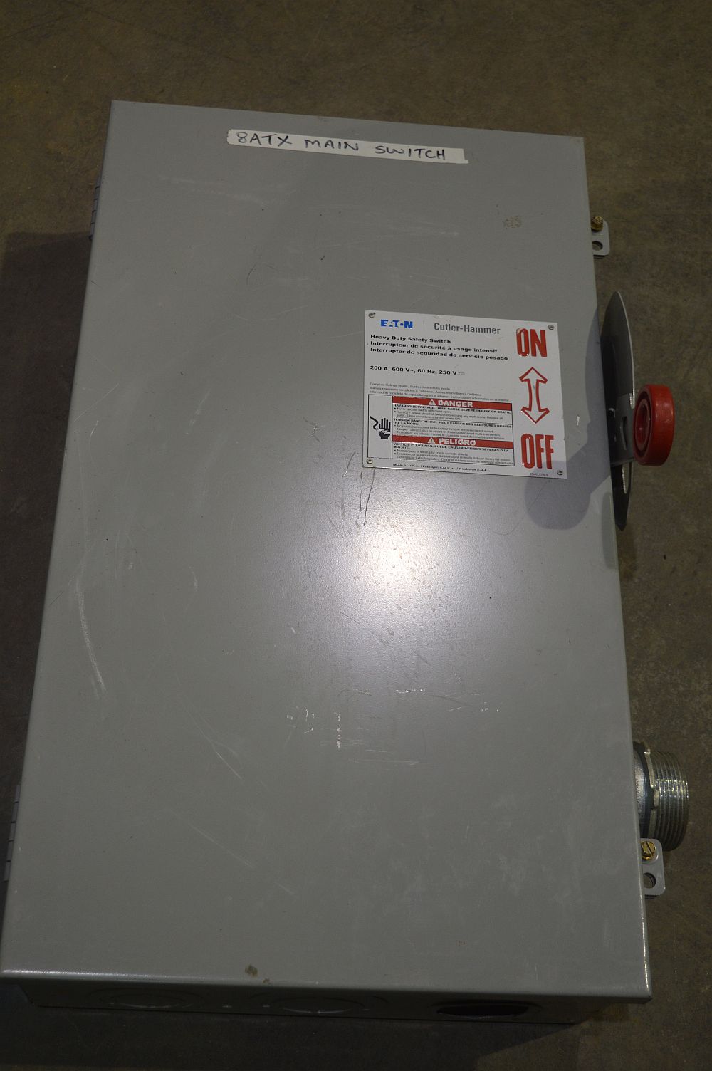 Cutler Hammer 200 Amp Disconnect