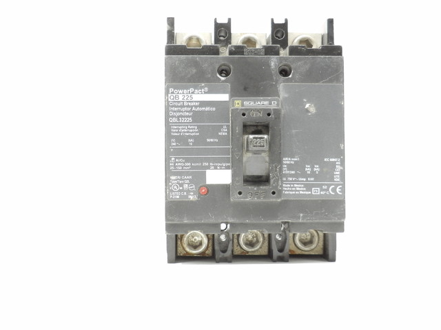 Bloc d'alimentation Square D Disjoncteur 3 pôles 225 A