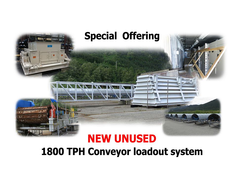 New Surplus 1800 TPH FAM Kleeman Gundlach Feeding Crushing and Conveying Loadout System