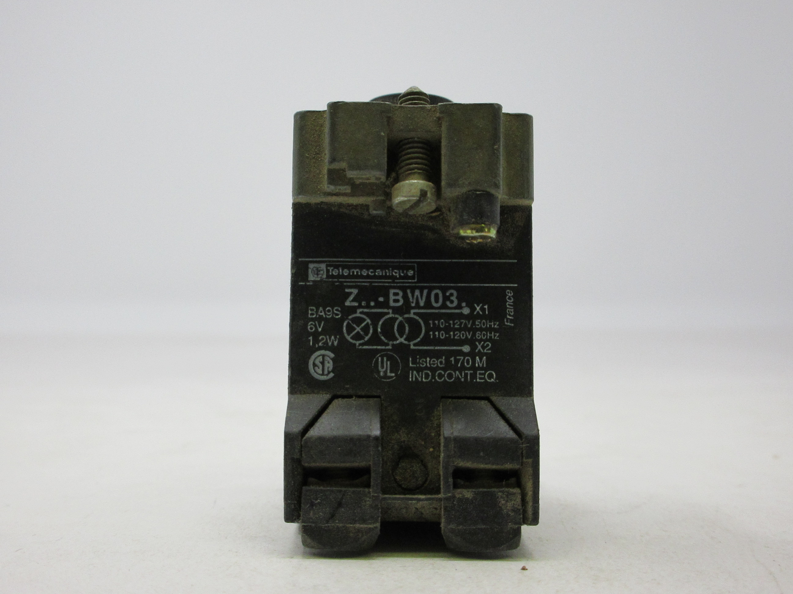 TELEMECANIQUE Z..-BW03 PILOT BODY TRANSFORMER