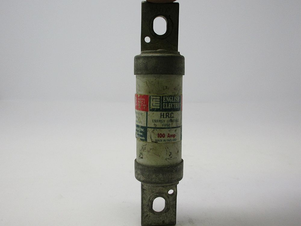 FUSIBLE LIMITADOR DE ENERGÍA ELÉCTRICO INGLÉS DE 100 AMP