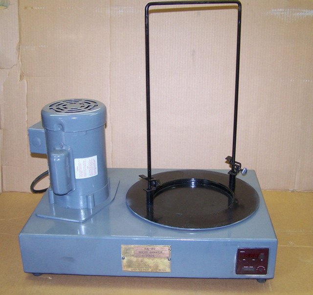 Used Assay & Lab Equipment. Tyler model RX-86 Sieve Shaker. Complete with single phase motor.