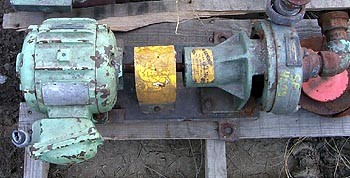 Used Pacific Centrifugal Pump. 1-1/4 in. with Close Coupled 1 HP 220/440 Volt Motor.
