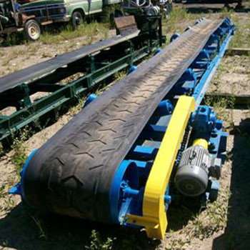 Used Channel Frame Conveyor. 24 in. x 28 ft. - 6 in. C/W 5 HP 230/460 Volt Motor.