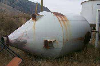Used Stainless Steel Cyclone. 8 ft. x 14 ft.
