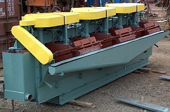Bank of 6 Denver # 15 Flotation cells. Unit was supplied refurbised and ready to install.