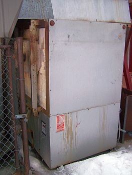 Estrin gas fired assay furnace. Model GA16228. Comes with electronic temperature controls.