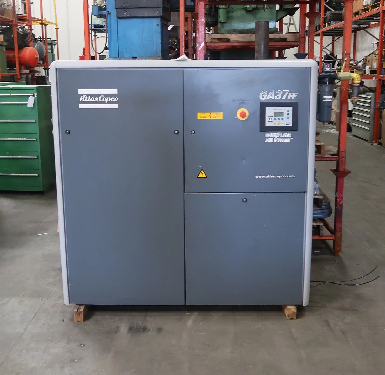 Atlas Copco 220.3 CFM Rotary Screw Compressor