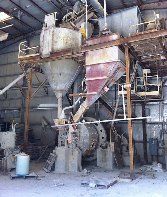 7 ft. Dia. x 4 ft. Hardinge Conical Mill. Complete with Air Sweep System.