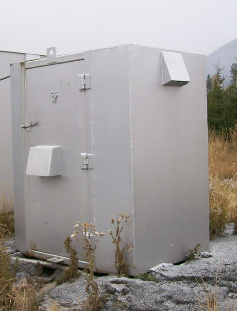 5 ft. L x 6 ft. W x 7 ft. H Cap Mag. C/W Surveillance System.
