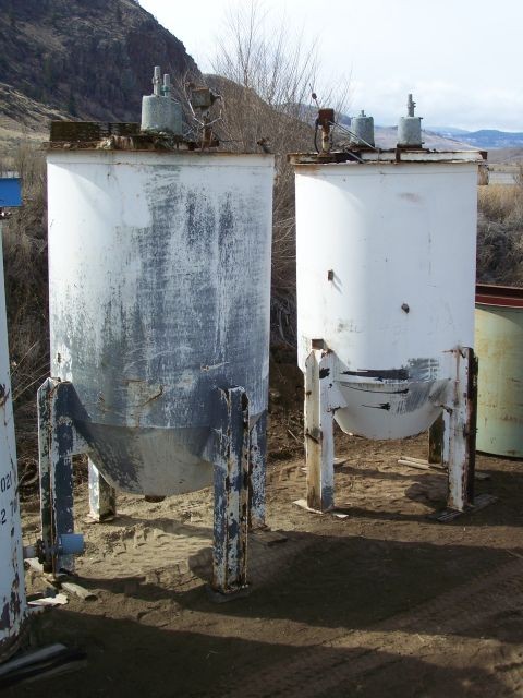 6 ft. dia. x 10 ft. Steel Conical Pump box