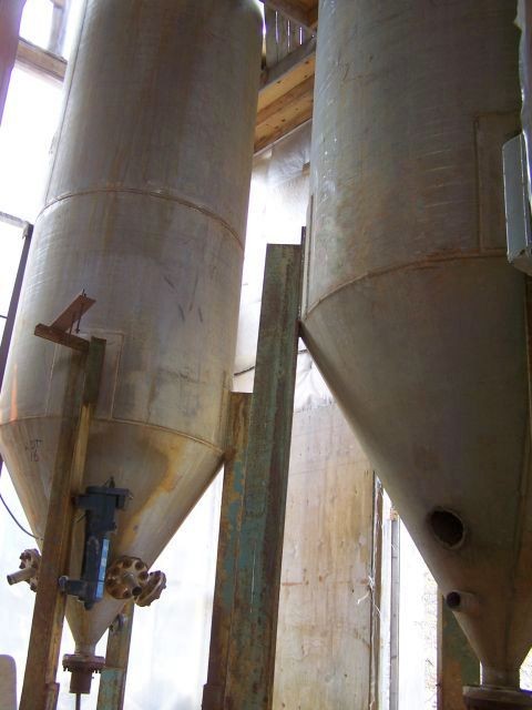 54 in. dia. x 12 ft. Stainless Steel Conical Tank for Sale