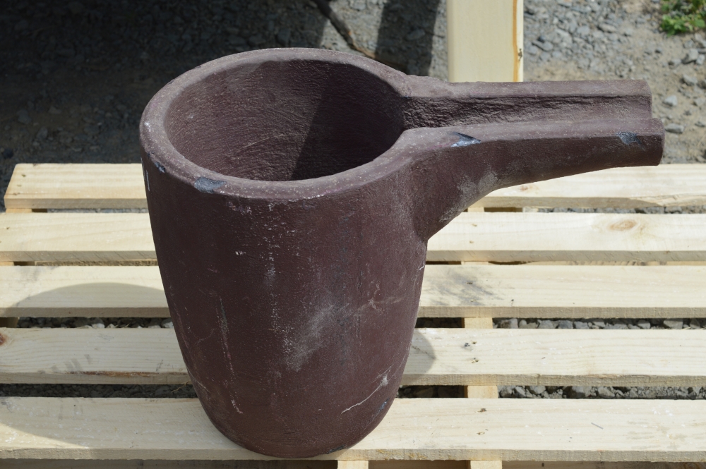 Bullion Crucible with Pour Spout