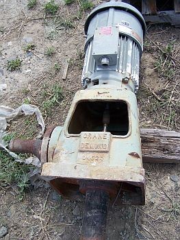 Crane 3 inch, 5 stage deep well turbine pump. Fig. 4700-5L-5 5/8. Overall depth 13.5 ft. Comes with a 7.5 hp, 230/460 volt electric motor.