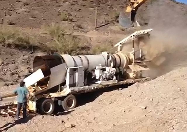Goldfields Alaskan Model 150 Trommel. Diesel driven. Mounted on 48ft Tandem Axle Highboy. Comes with Generator.