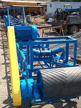 24 inch x 84 foot truss conveyor. Comes with shaft mount reducer and electric drive motor. SUPPLIED REFURBISHED