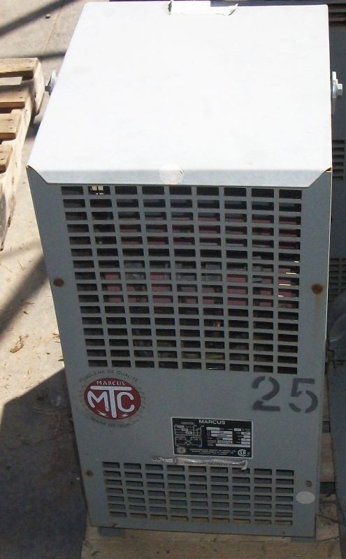 Transformateur monophasé Marcus 25 KVA 600-120/240.