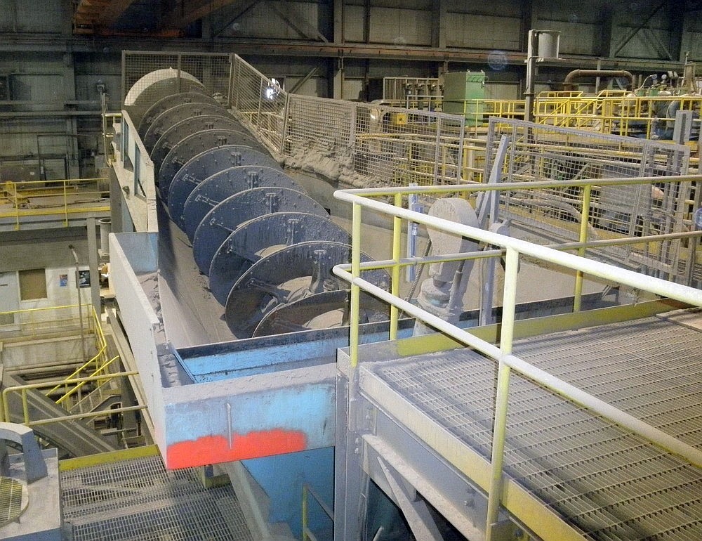 Wemco Screw Classifier. 72 in. dia. x 28 ft. 8 in. long.