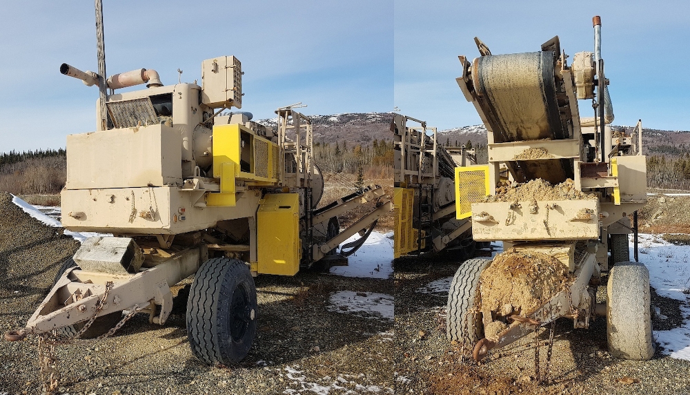 Cedarapids Portable Crushing Plant with Jaw and Rolls Crushers