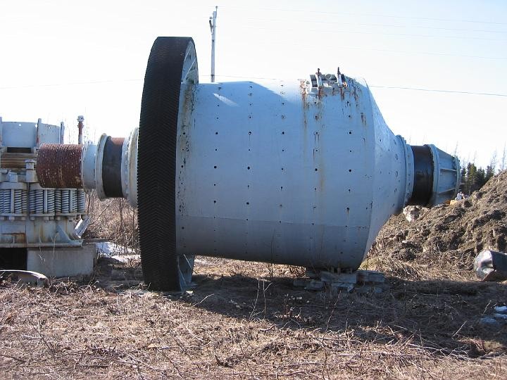 10 1/2 ft. to 10 ft. dia. x 9 ft. Hardinge Tricone Ball Mill.