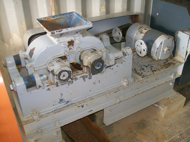 Denver 6 in. x 10 in. Roll Crusher. Driven by 3 HP Motor.