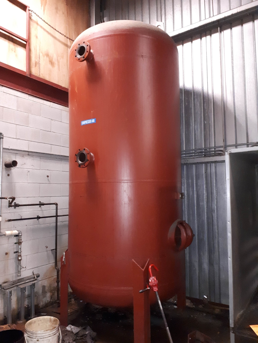Vertical 60 po. Dia. x 156 po. Réservoir récepteur d'air