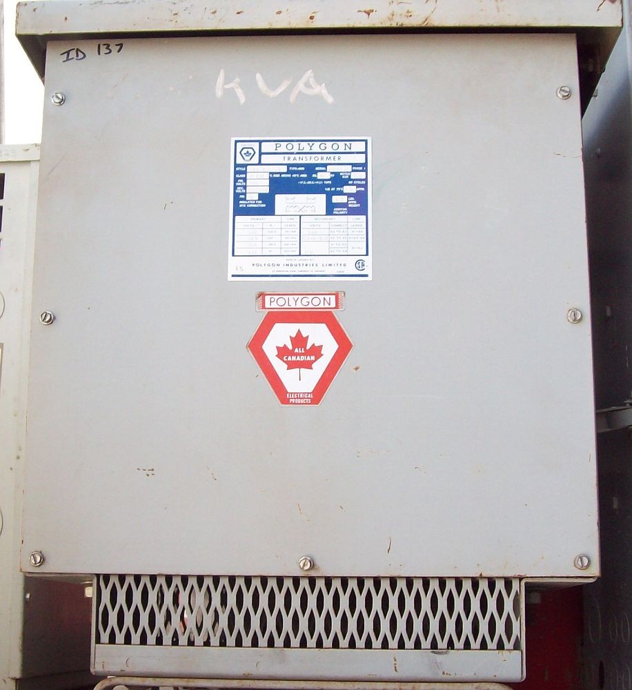 7.5 KVA 480 - 120/240 Volt Single Phase Transformer