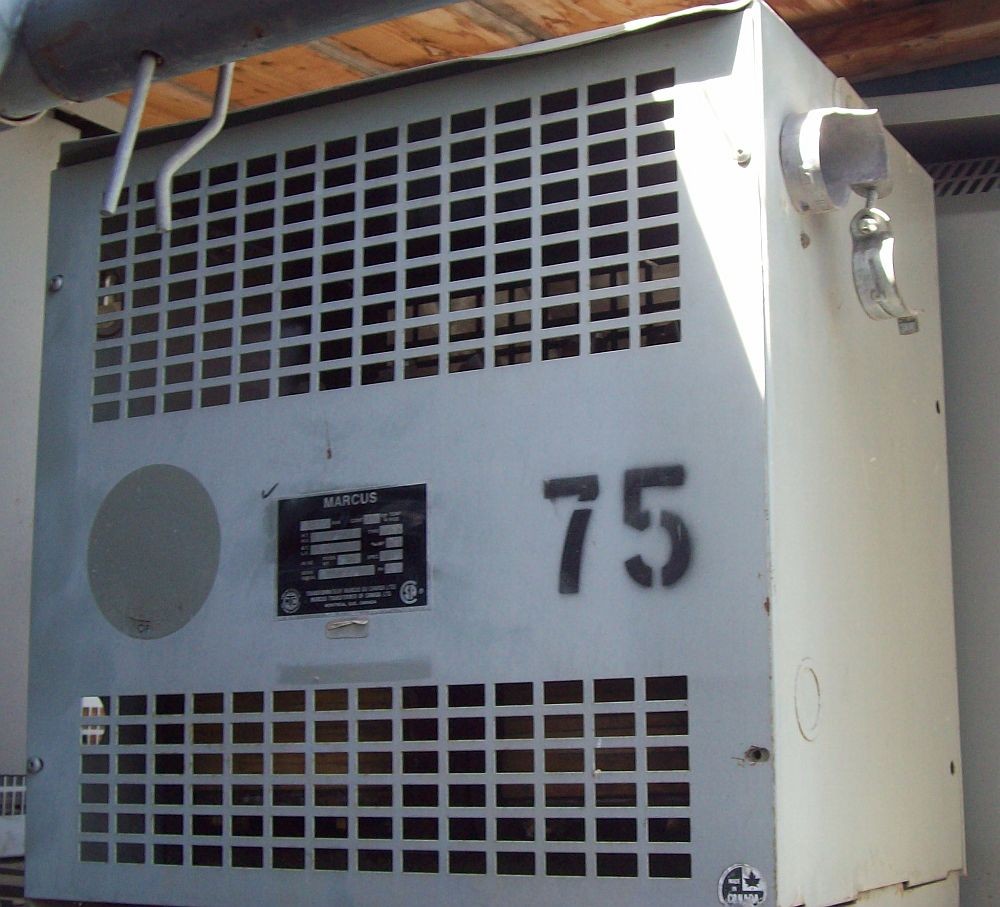 75 KVA 480 - 240 Volt Marcus Transformer