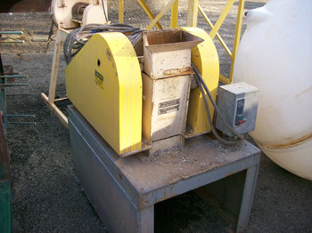 Used Marcy Lab Jaw Crusher. 6 in. x 4 in. Mounted On Stand.