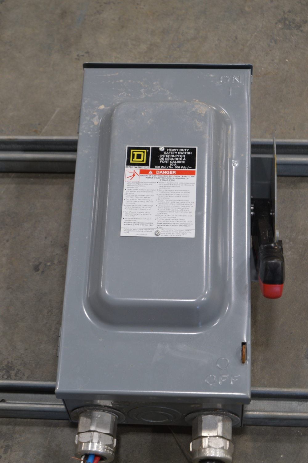 Interruptor de Seguridad de Trabajo Pesado Square D de 60 AMP