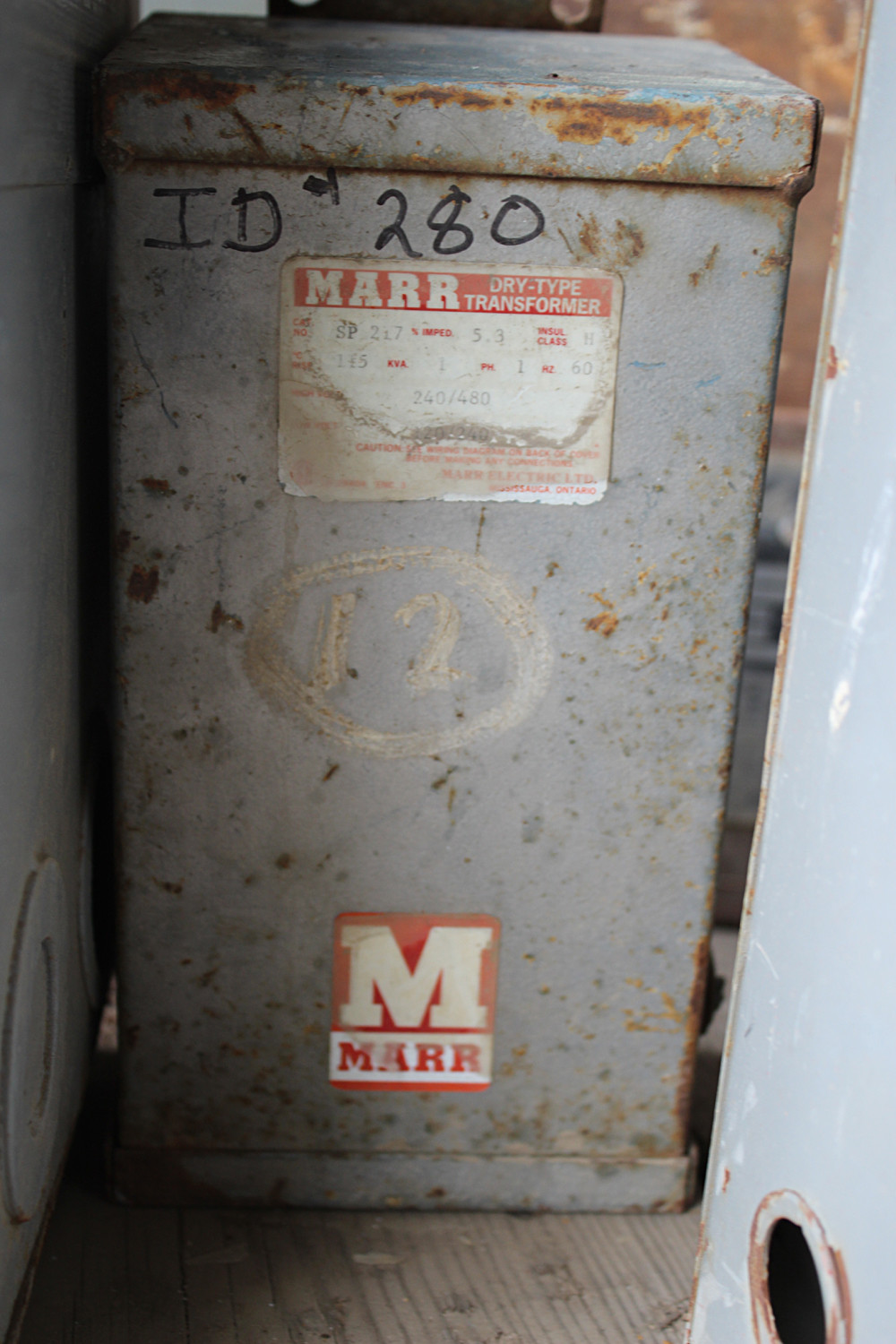1 KVA 240/480 - 120/240 Single Phase Indoor Dry Marr Transformer For Sale