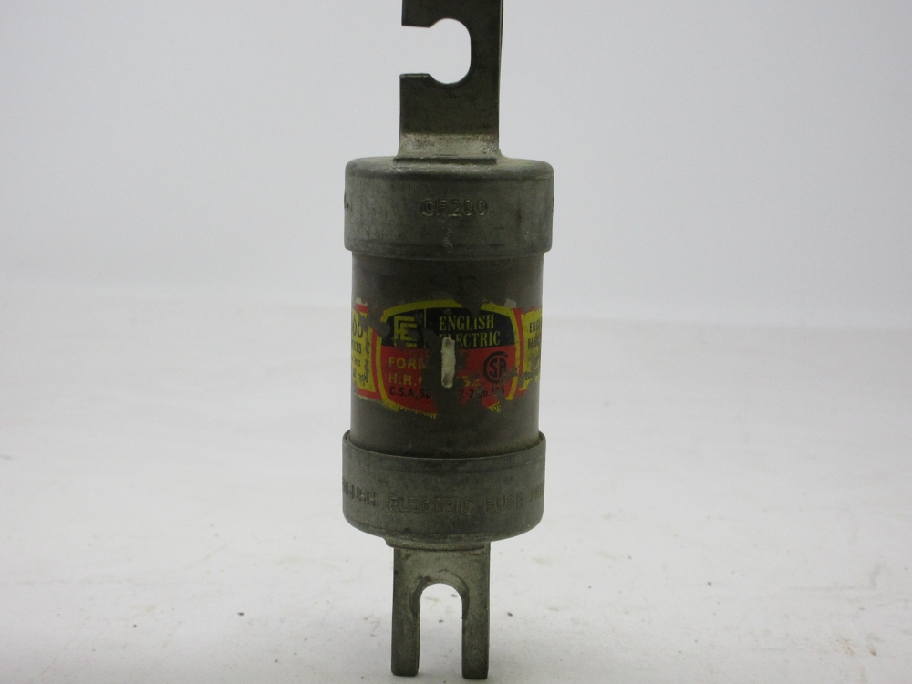 English Electric 200 Amp 600 Volt Fuse