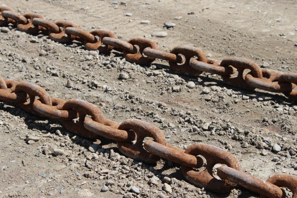 6 3/4 in. x 1  1/4 in. Anchor Chain for Sale