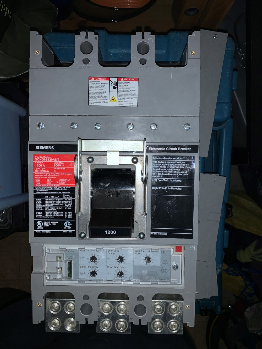 Siemens 3 Pole 1200 Amp Breaker