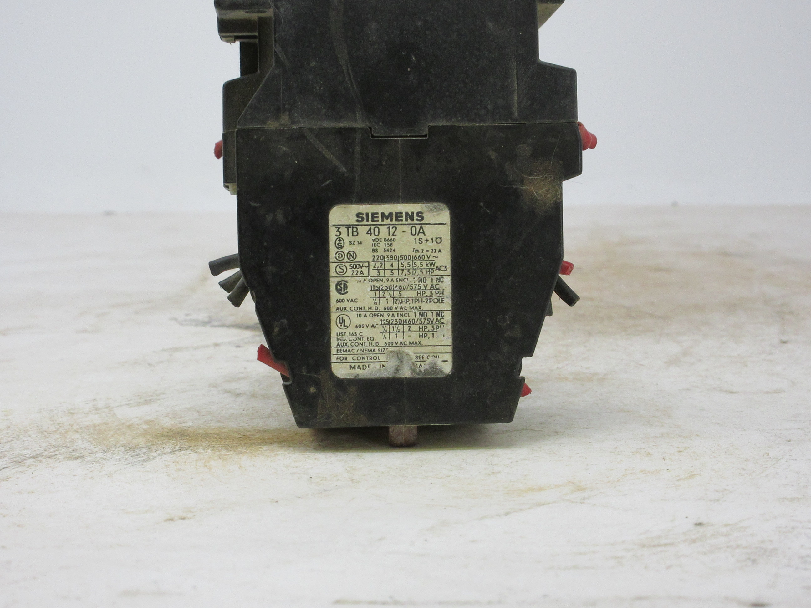Contactor Siemens 3TB40112-0A