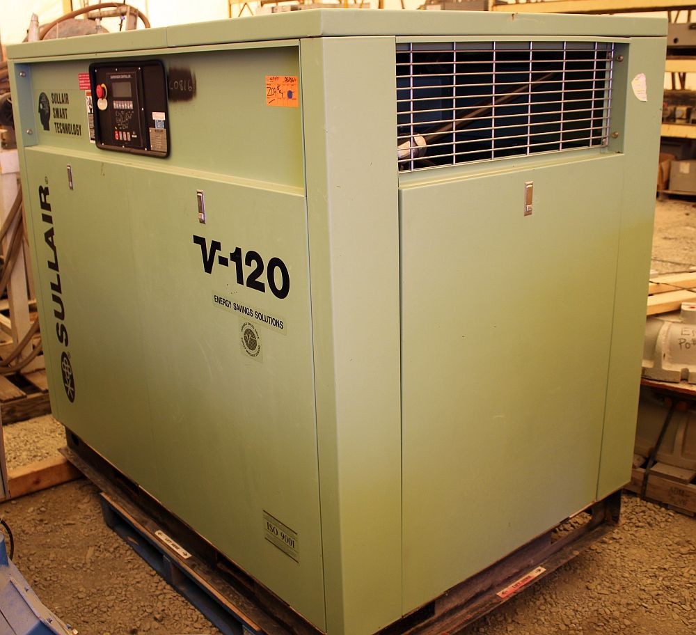 Sullair 224 CFM Rotary Screw Air Compressor
