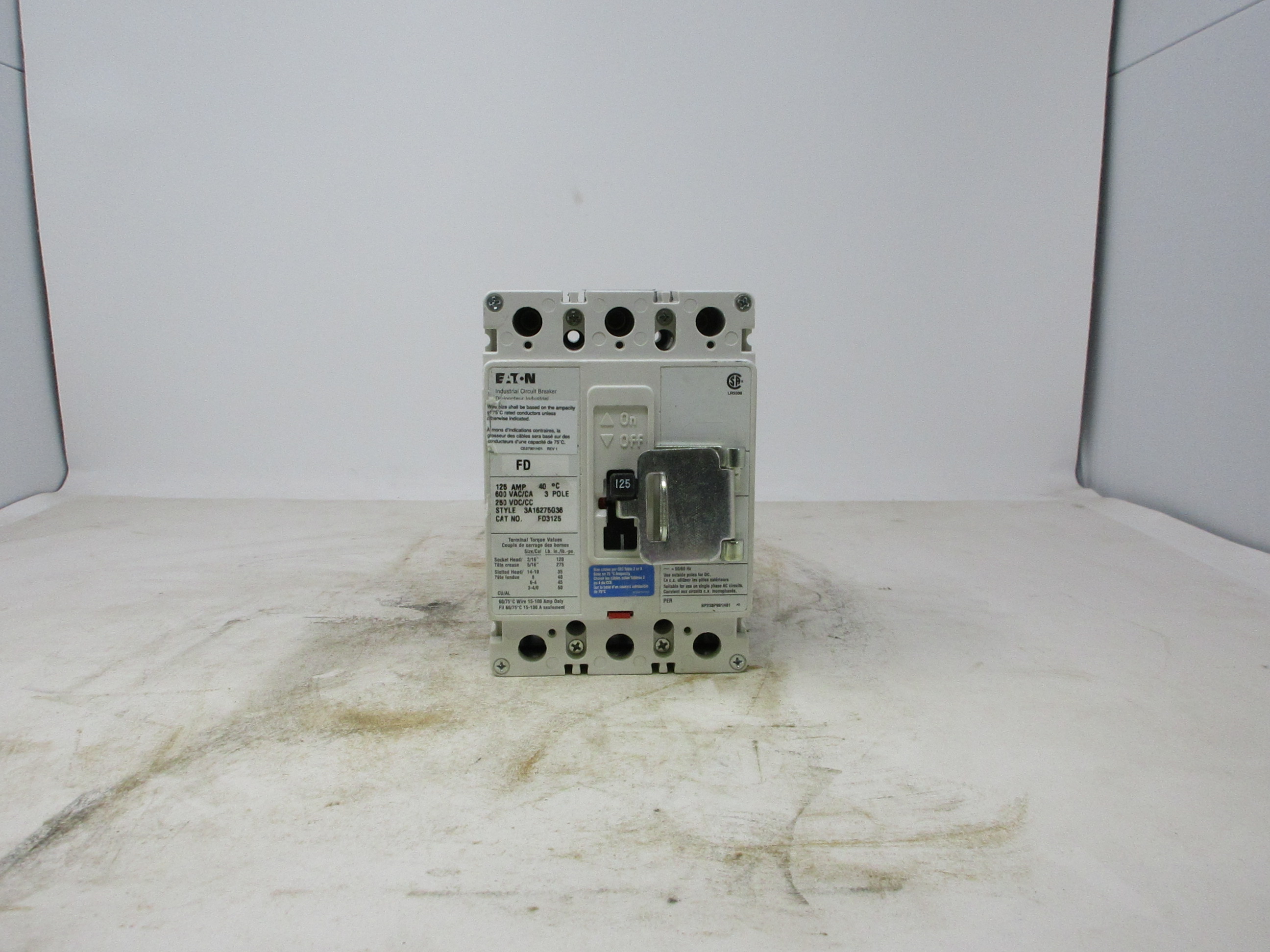 Disjoncteur EATON FD 125 A, 3 pôles