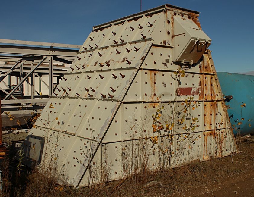Rubber Lined 10 ft. x 17 ft. x 12 ft. Feed Hopper