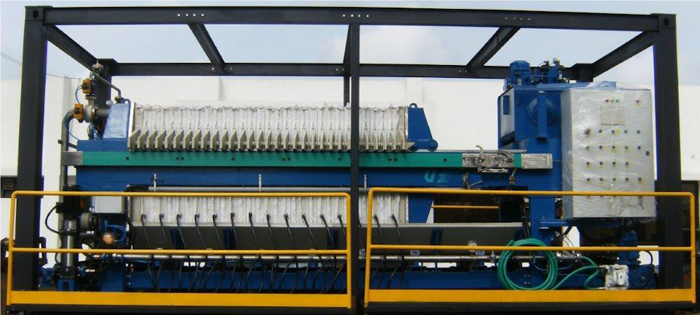 1200-45-40mm-50 Containerized Mobile Filter Press System