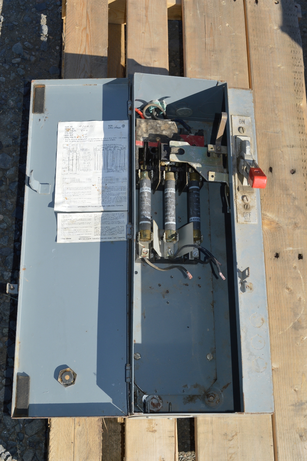 Westinghouse Size 1 or 2 Combination Starter