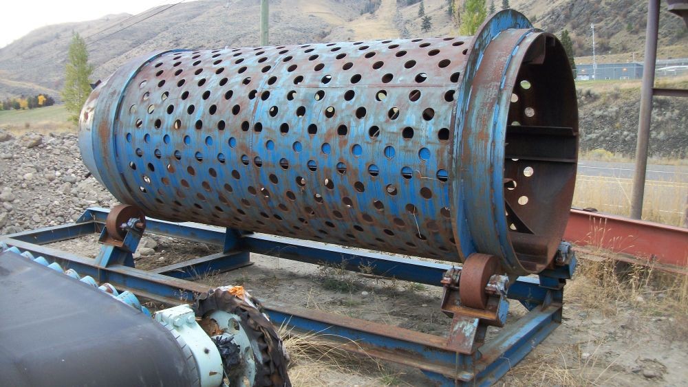 5 x 14 Trommel Drum & Skid