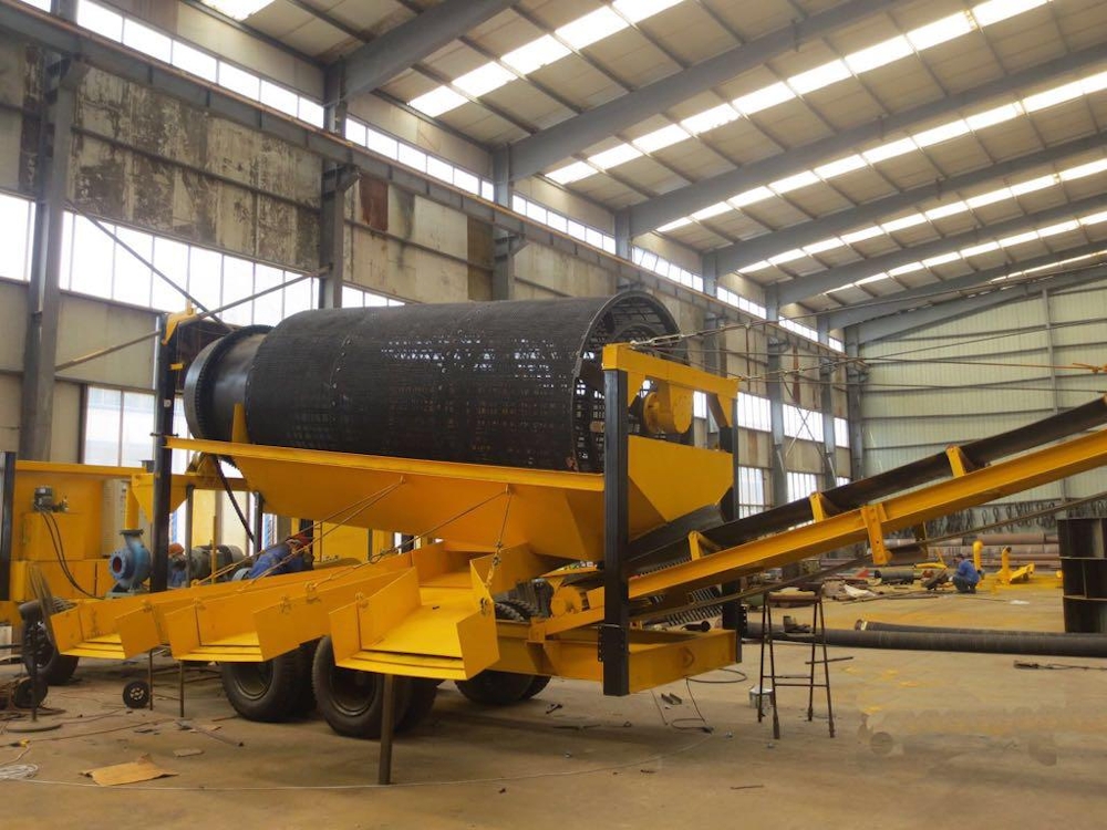 200 - 300 TPH Scrubber Trommel Gold Recovery Wash Plant