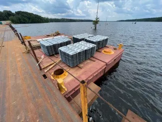 (6) Shugart 40ft x10ft x 5ft Sectional Barges