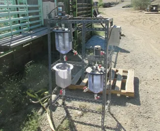 Dual Agitator Stand