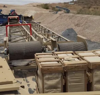 KPI-JCI 30in x 50ft Radial Stacking Conveyor