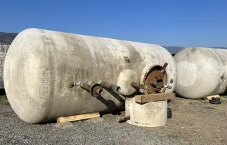 (2) 20,000L Underground Fiberglass Fuel Tanks