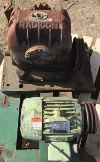 US 5 hp Electric Motor and Gear Reducer Package