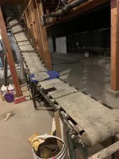 12in Wide x 20ft Long Inclined Conveyor with Add. 16in Wide x 7.5ft Long Section