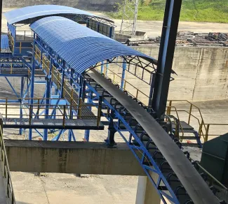 800mm Wide x 72.5m Long Channel Conveyor