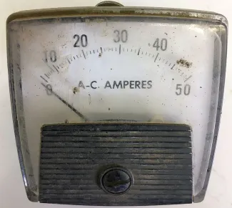 Electro-Meter 0-50 Amp Analog Ammeter